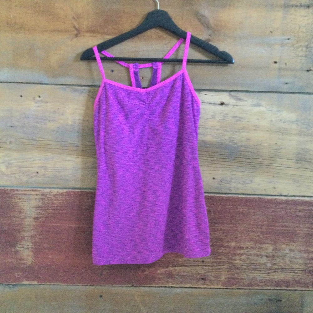 Lucy purple spaghetti strap tank M
